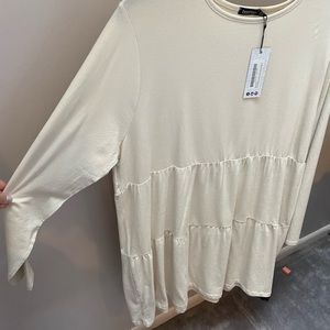 BooHoo Long Sleeve Tunic Dress